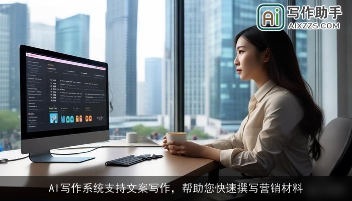 AI写作系统支持文案写作，帮助您快速撰写营销材料
