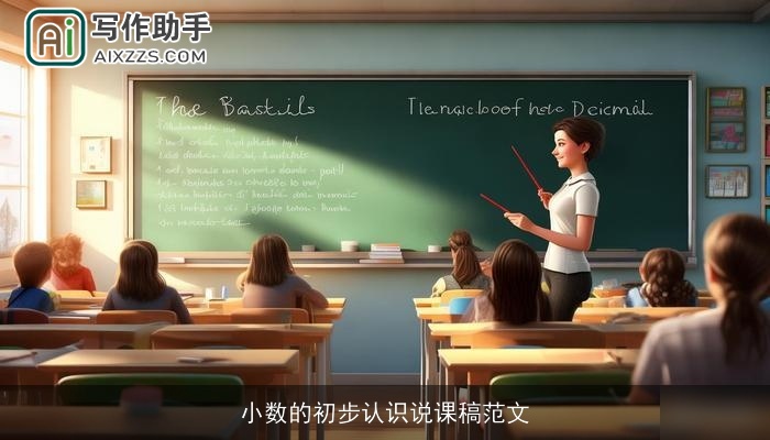 小数的初步认识说课稿范文