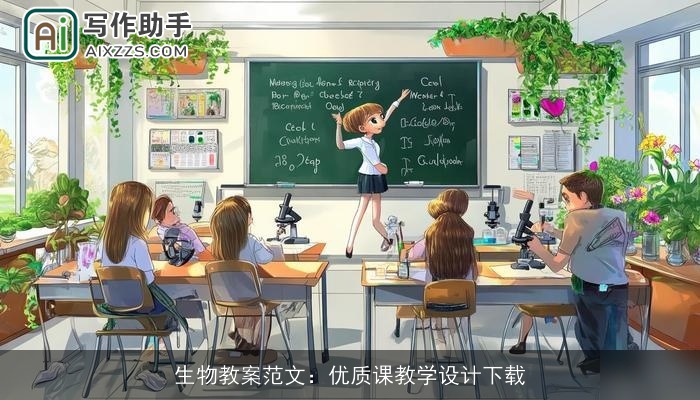 生物教案范文：优质课教学设计下载