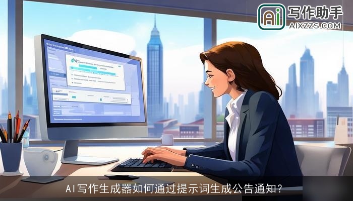 AI写作生成器如何通过提示词生成公告通知？
