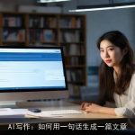 AI写作：如何用一句话生成一篇文章