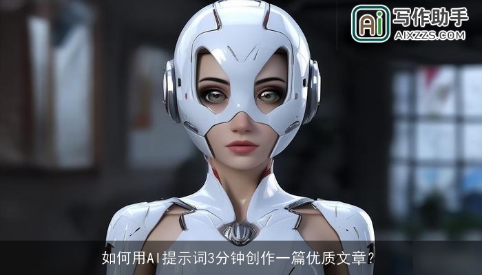 如何用AI提示词3分钟创作一篇优质文章？