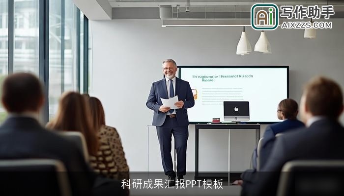 科研成果汇报PPT模板
