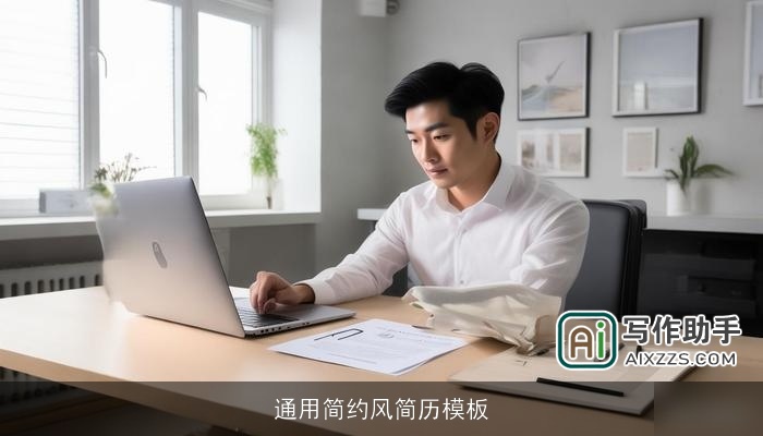通用简约风简历模板