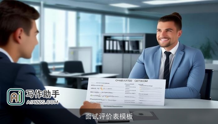 面试评价表模板