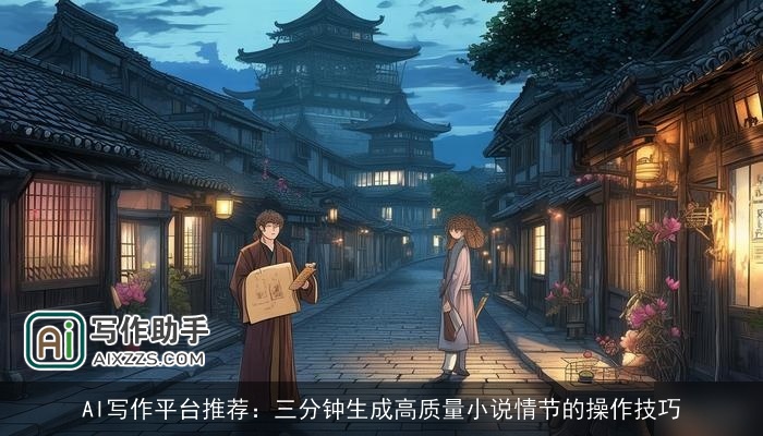 AI写作平台推荐：三分钟生成高质量小说情节的操作技巧