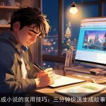 AI生成小说的实用技巧：三分钟快速生成故事情节