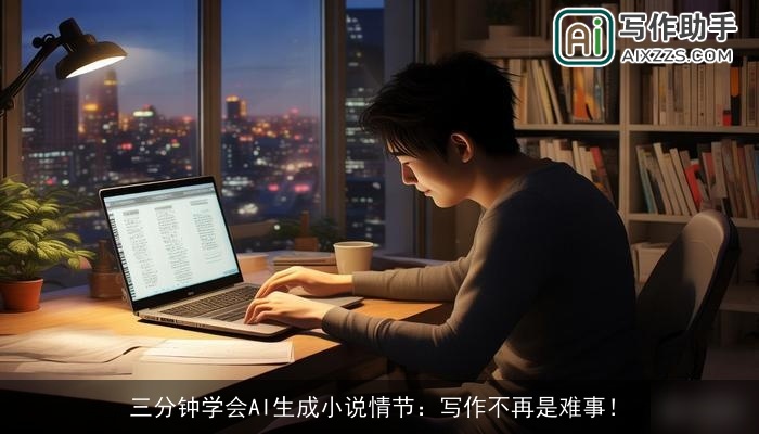 三分钟学会AI生成小说情节：写作不再是难事！