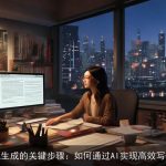 小说生成的关键步骤：如何通过AI实现高效写作？