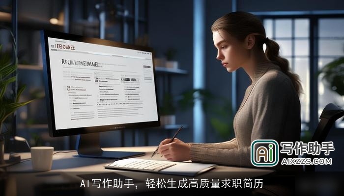 AI写作助手，轻松生成高质量求职简历