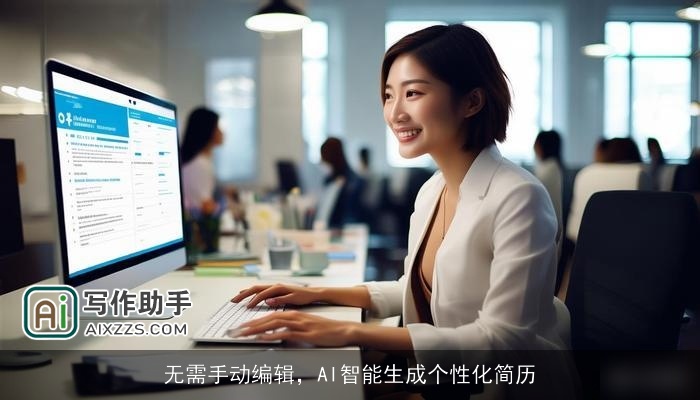 无需手动编辑，AI智能生成个性化简历