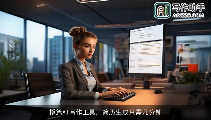 橙篇AI写作工具，简历生成只需几分钟