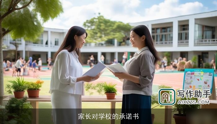 家长对学校的承诺书