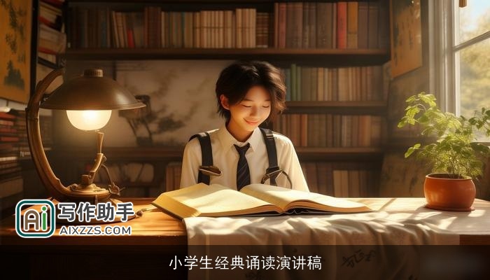 小学生经典诵读演讲稿