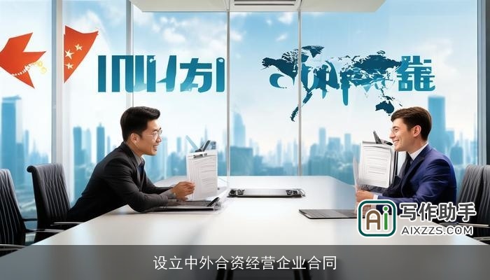 设立中外合资经营企业合同