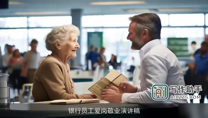 银行员工爱岗敬业演讲稿