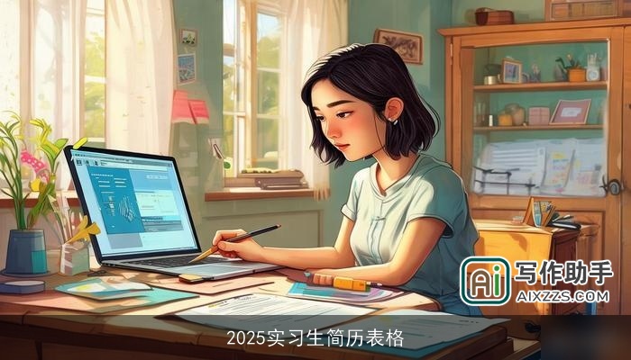 2025实习生简历表格
