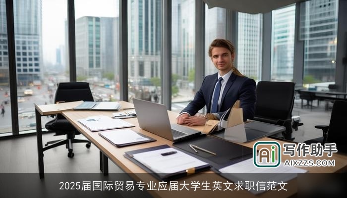 2025届国际贸易专业应届大学生英文求职信范文
