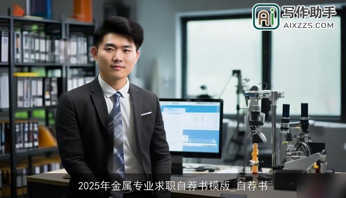 2025年金属专业求职自荐书模版_自荐书