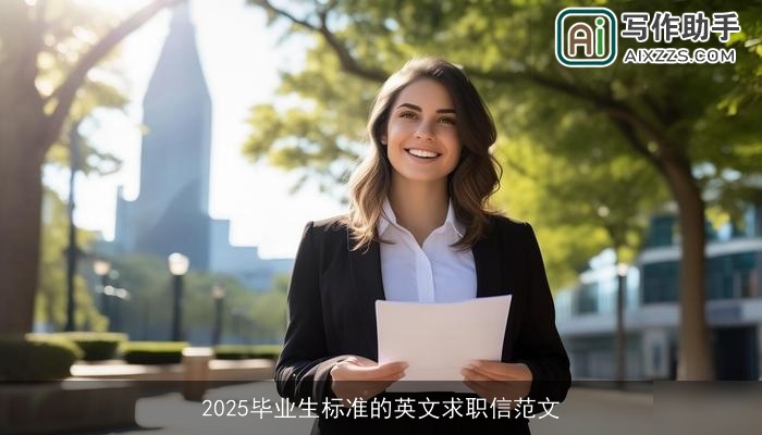 2025毕业生标准的英文求职信范文