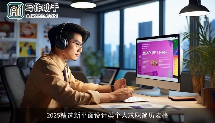 2025精选新平面设计类个人求职简历表格