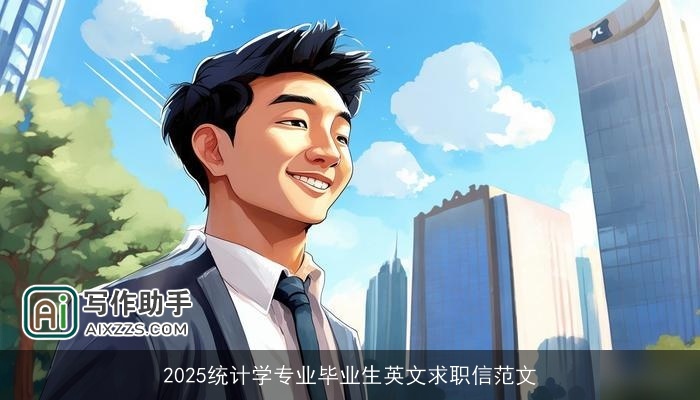 2025统计学专业毕业生英文求职信范文