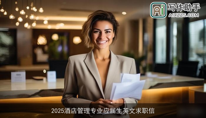 2025酒店管理专业应届生英文求职信
