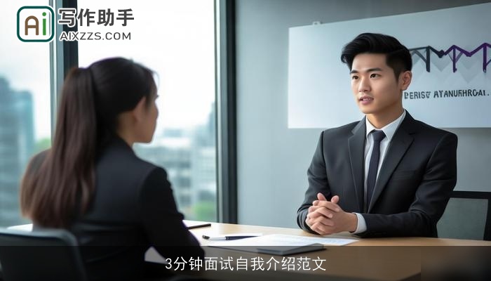 3分钟面试自我介绍范文
