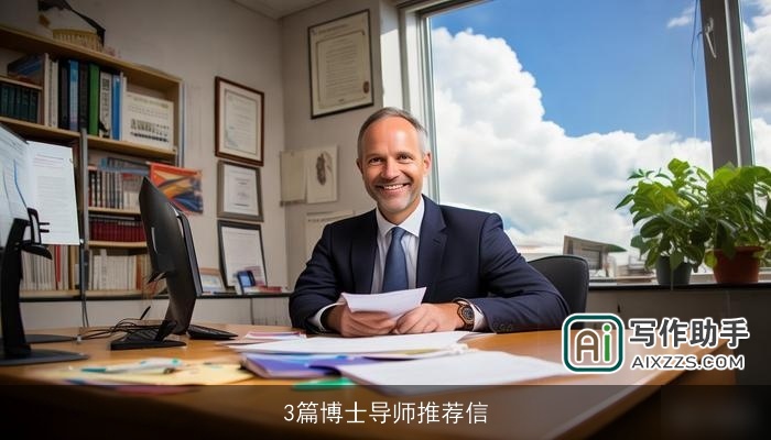 3篇博士导师推荐信