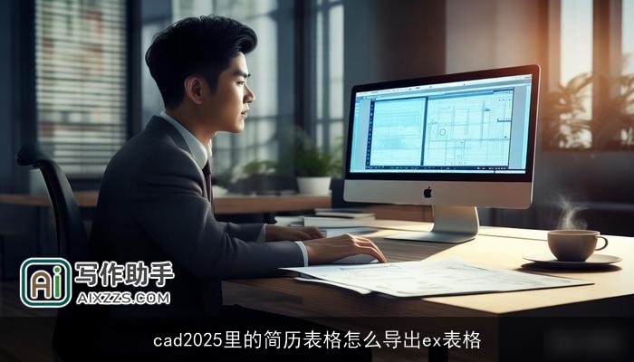 cad2025里的简历表格怎么导出ex表格