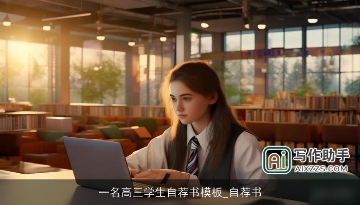 一名高三学生自荐书模板_自荐书