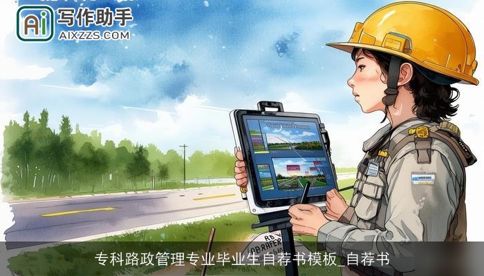 专科路政管理专业毕业生自荐书模板_自荐书