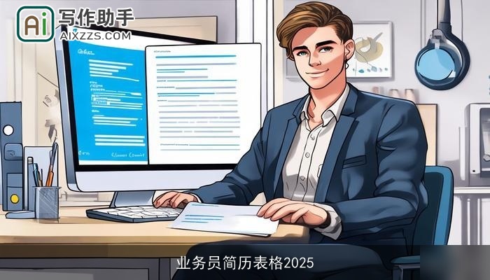 业务员简历表格2025