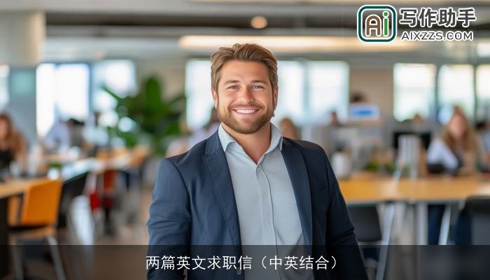 两篇英文求职信（中英结合）
