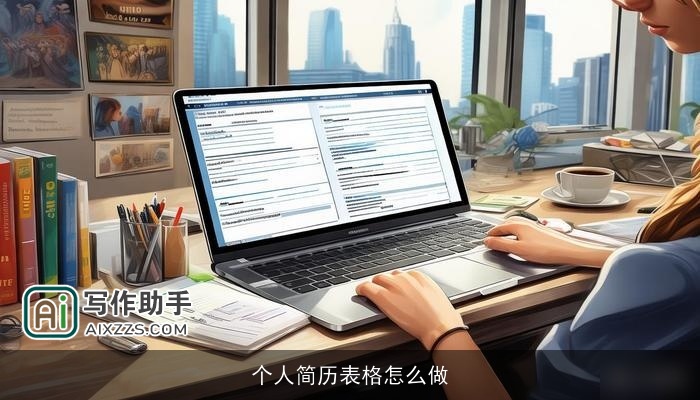 个人简历表格怎么做