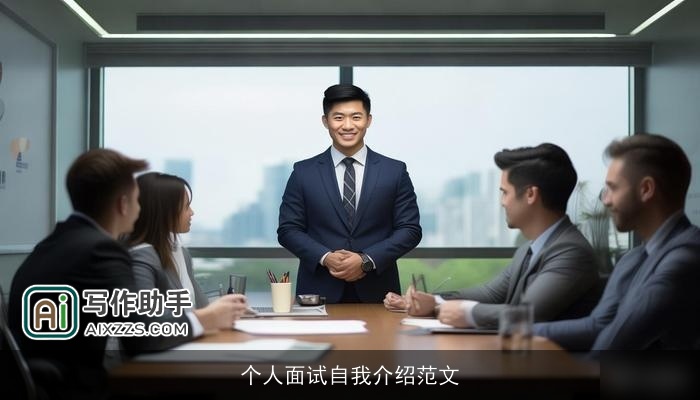 个人面试自我介绍范文
