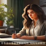 中专会计专业求职信写作_如何写求职信