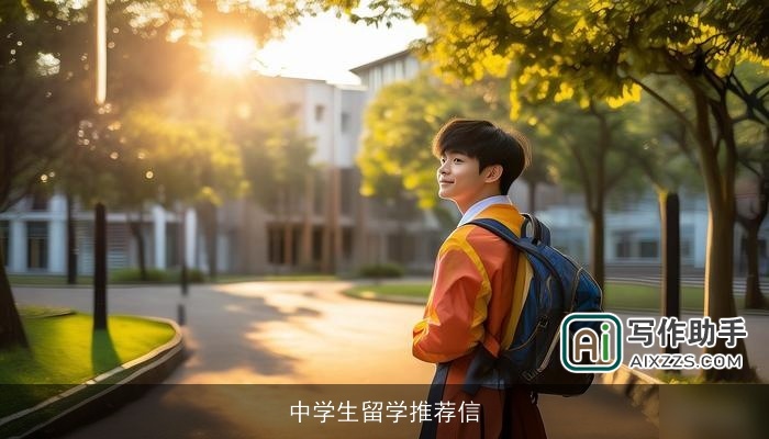 中学生留学推荐信