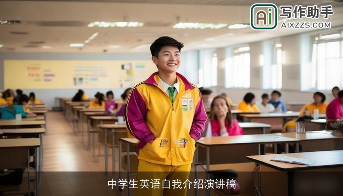 中学生英语自我介绍演讲稿