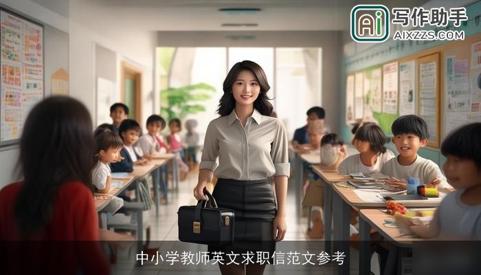 中小学教师英文求职信范文参考