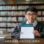 中药专业学生自荐书范文_自荐书