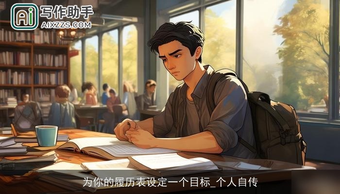 为你的履历表设定一个目标_个人自传