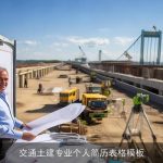 交通土建专业个人简历表格模板