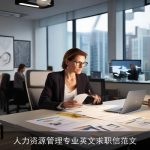 人力资源管理专业英文求职信范文