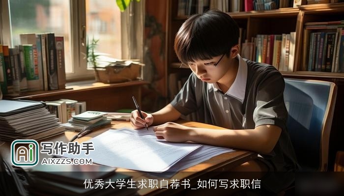 优秀大学生求职自荐书_如何写求职信