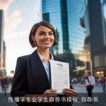 传播学专业学生自荐书模板_自荐书
