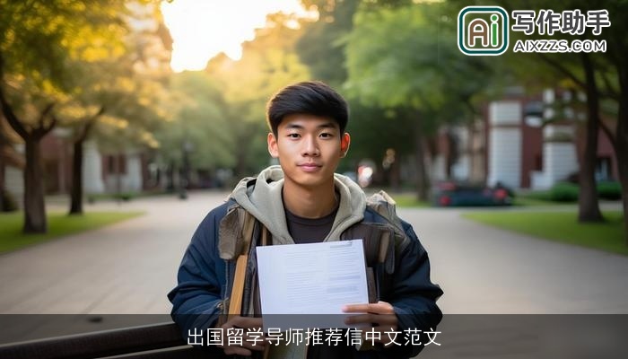 出国留学导师推荐信中文范文