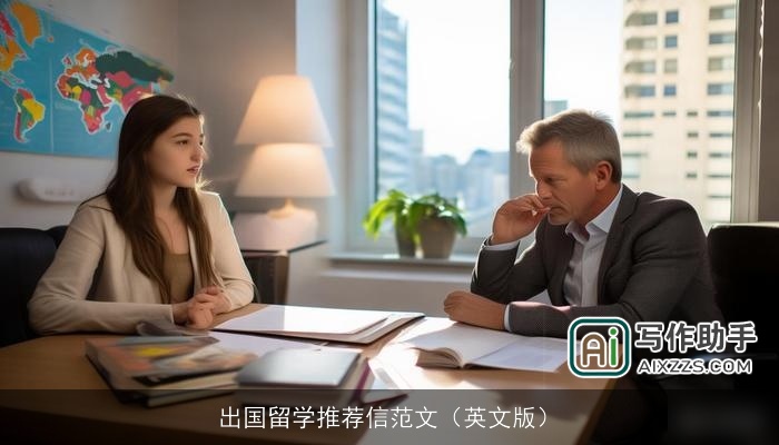 出国留学推荐信范文（英文版）