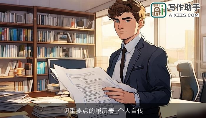 切重要点的履历表_个人自传