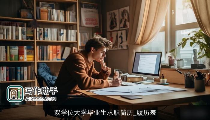 双学位大学毕业生求职简历_履历表